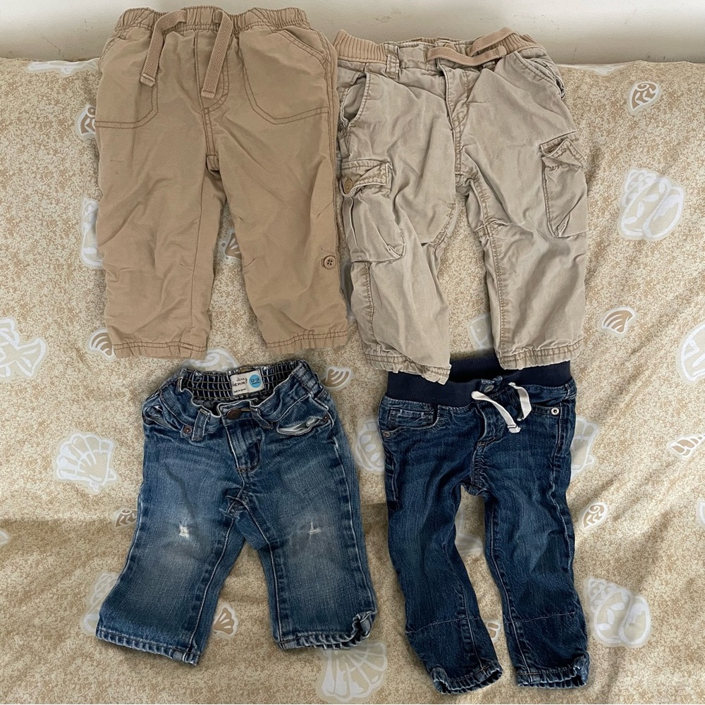 Baby Gap & Old Navy Baby Boys’ Jeans & Pants Bundle Size 12-18M
